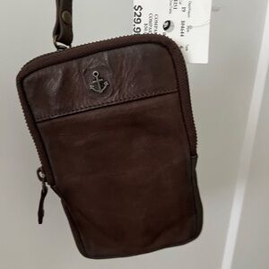 Leather phone case crossbody bag